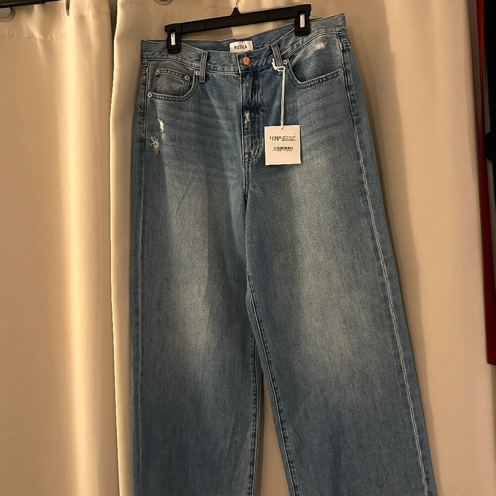 Pistola Loretta High Rise Wide Leg Denim - Solstice Vintage, Size 31, NWT